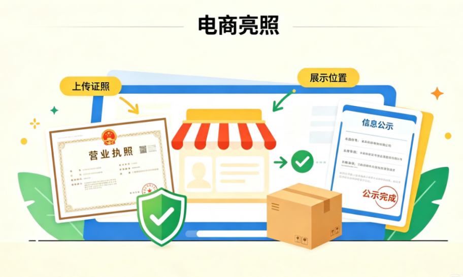 合规提醒｜年营业额超10万，电商商家需依规完成亮照经营！